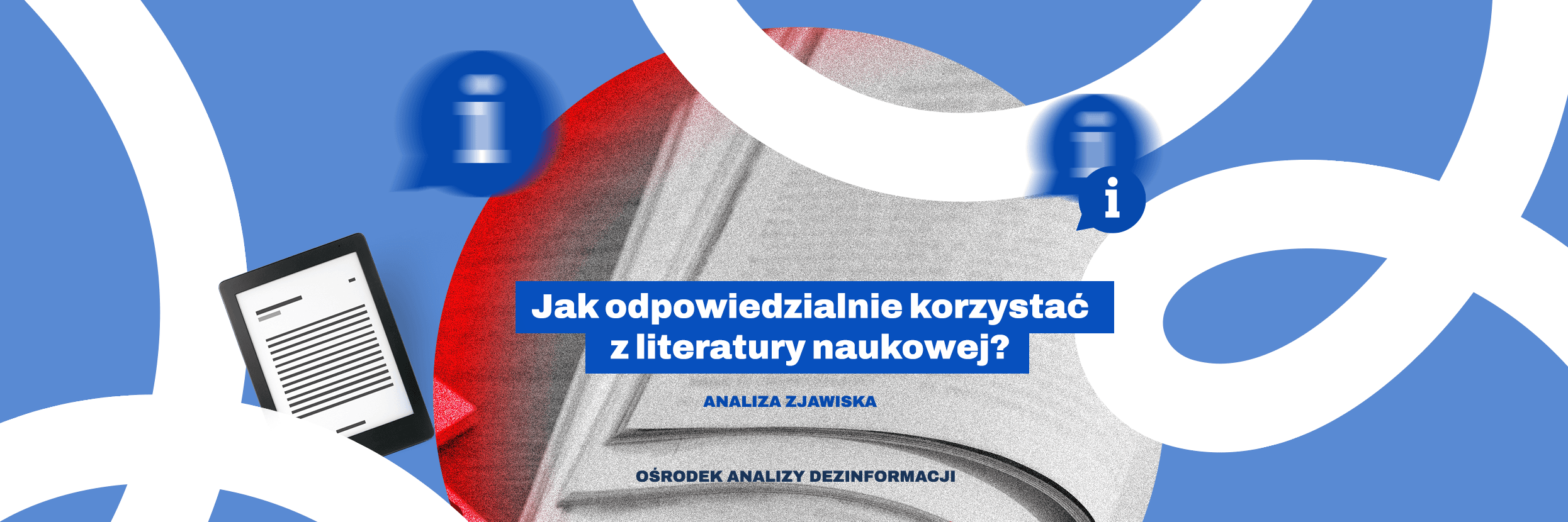 Napis: Jak odpowiedzialnie korzystać z literatury naukowej?