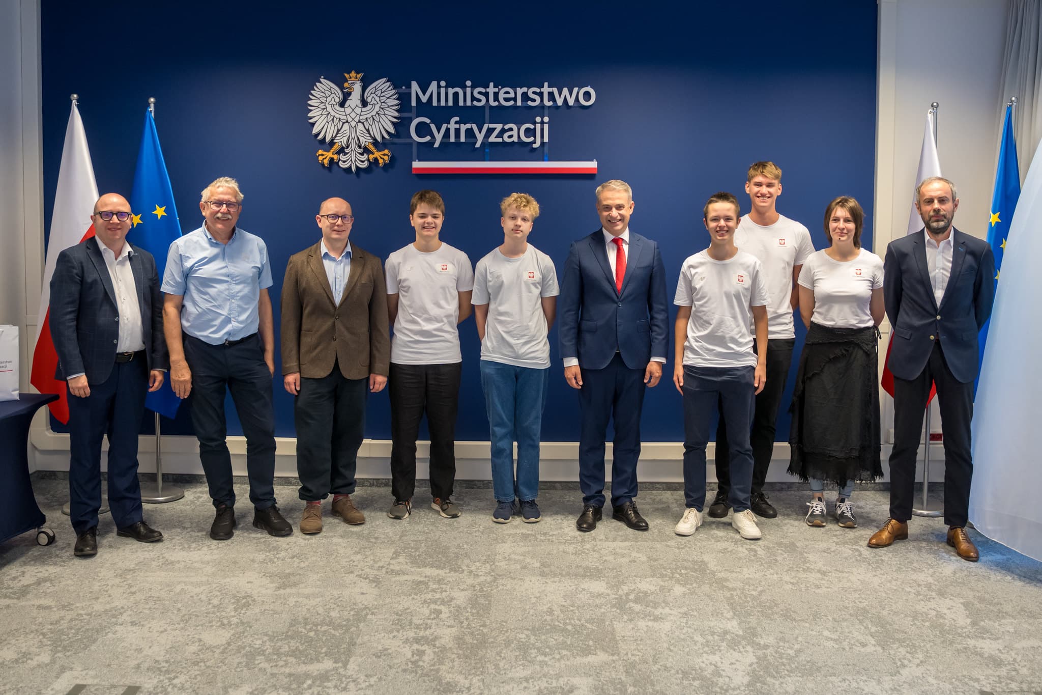 Wręczenie stypendiów dla laureatów Olimpiady Informatycznej. 
