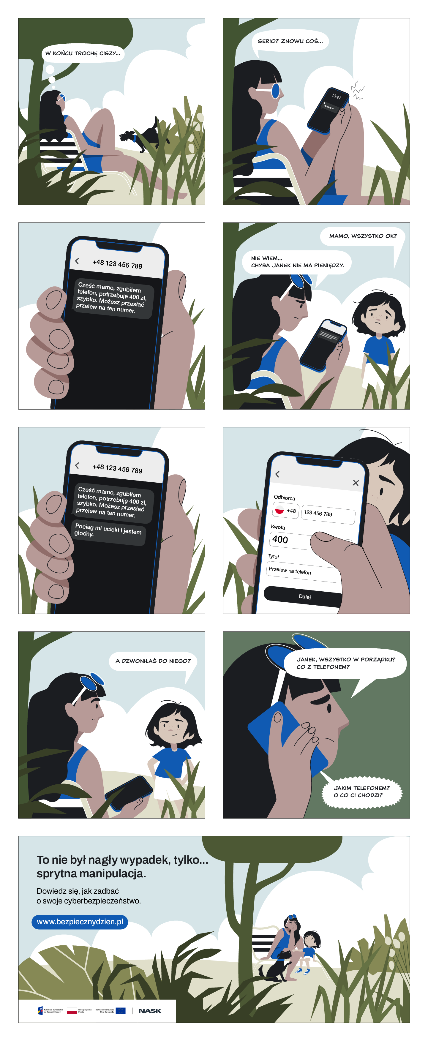 Komiks na temat cyberbezpieczeństwa