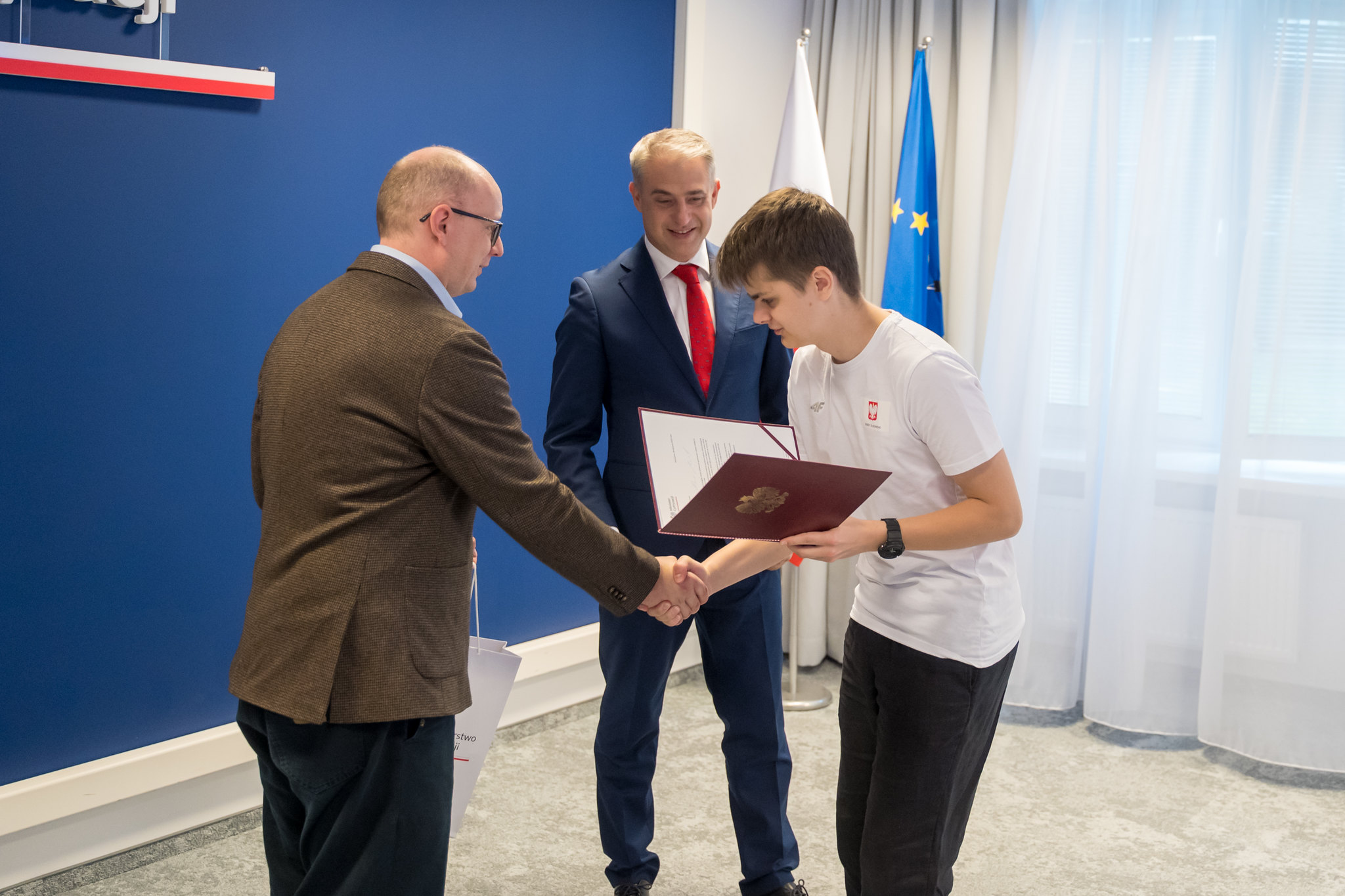 Jerzy Olkowski z dr. inż. Radosławem Nielkiem i dr. Krzysztofem Gawkowskim.